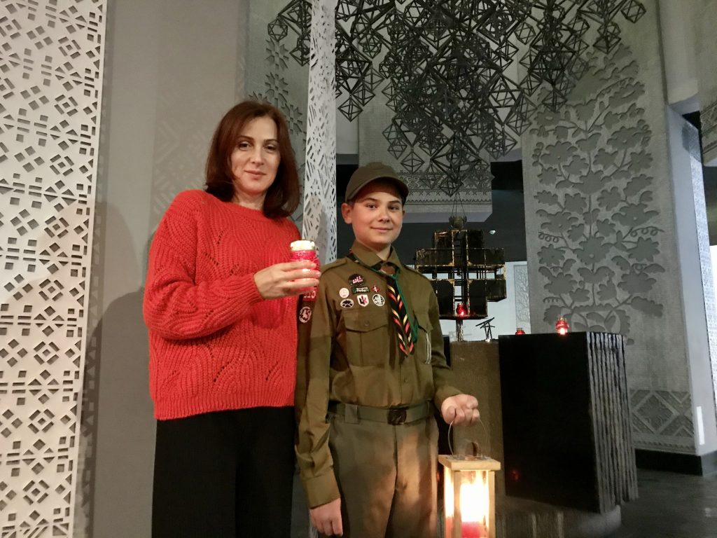 The Peace Light of Bethlehem at the Holodomor Museum