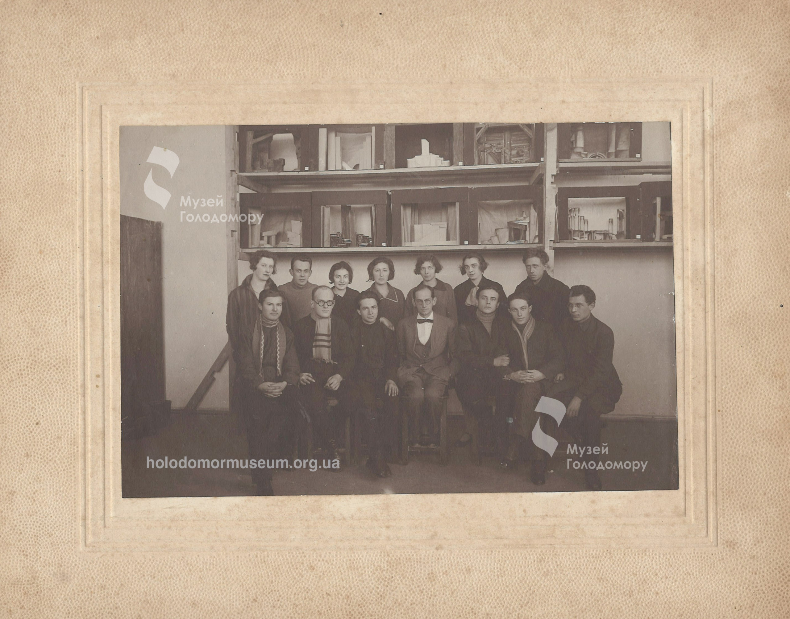 Students from the Odessa Art Institute with Professor Müller