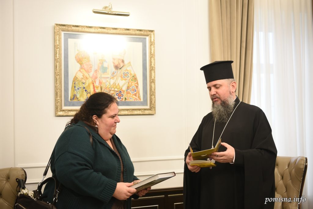 Metropolitan Epiphanius met with the head of the Holodomor Museum, Lesia Hasydzhak