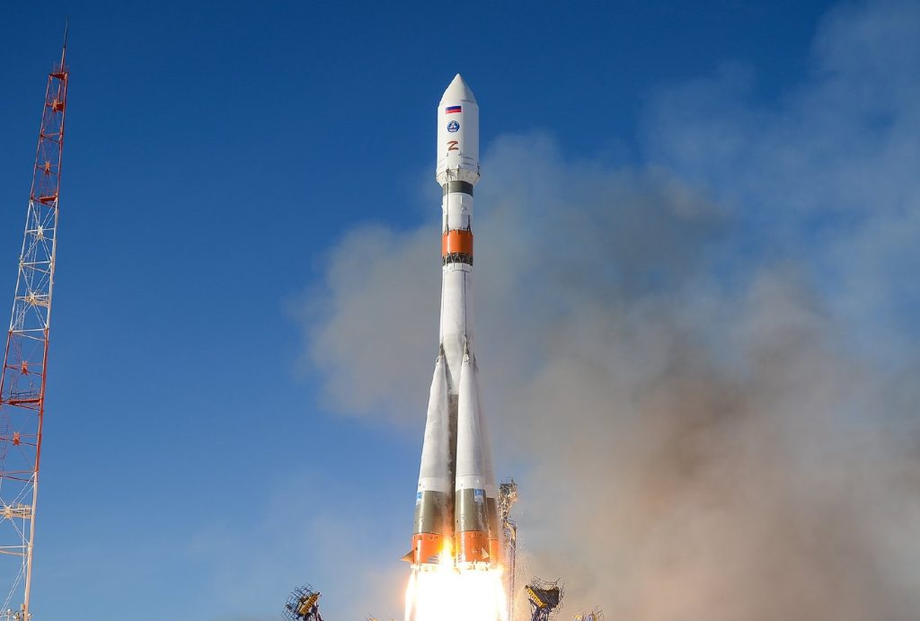 The letter Z on the Russian space launch vehicle Soyuz-2.1a