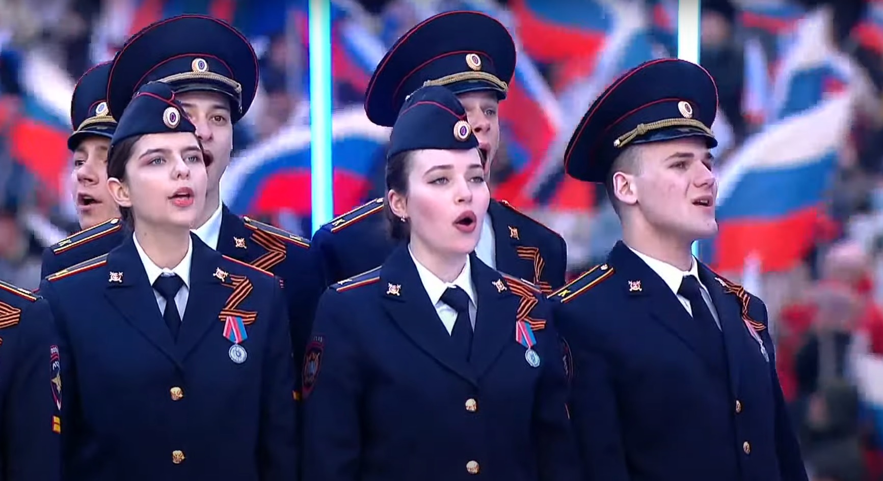 Використання Z на концерті у Лужниках 18.03.2022