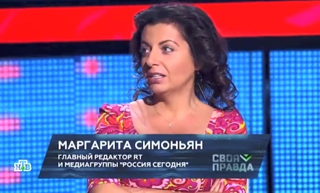 Російська пропаганда звинувачує українців у “зраді”: Симоньян заявила, нібито РФ воює не з Україною, а з Заходом