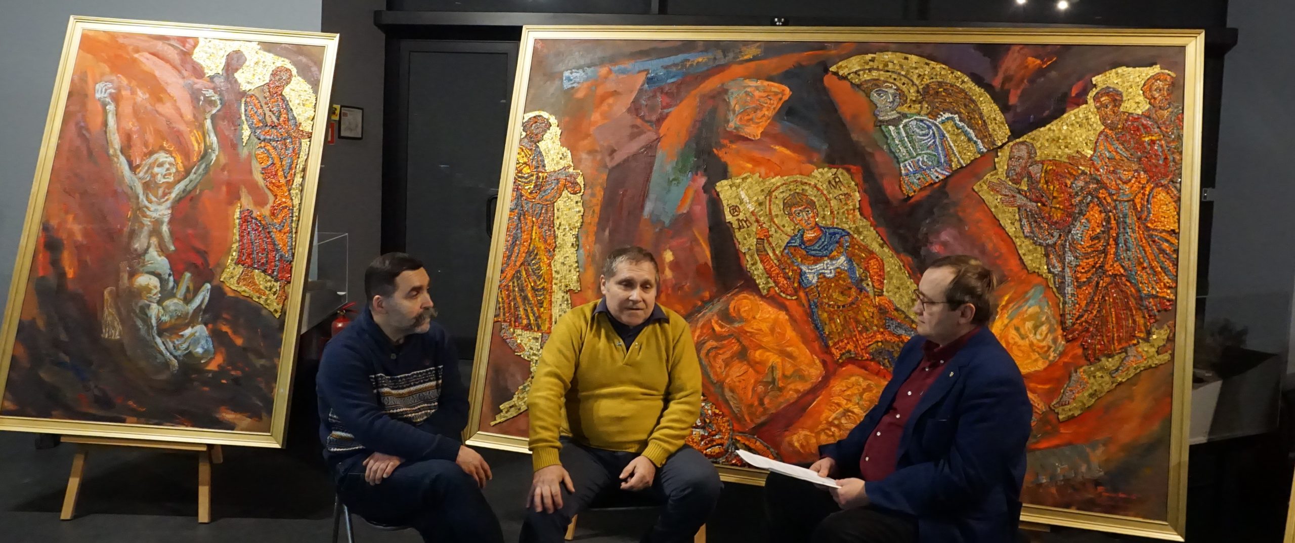 «Ми вирішили тему Голодомору підняти. Хто як не ми»: інтерв’ю з художниками Юрієм і Тарасом Гончаренками, авторами триптиху «Геноцид 1933»