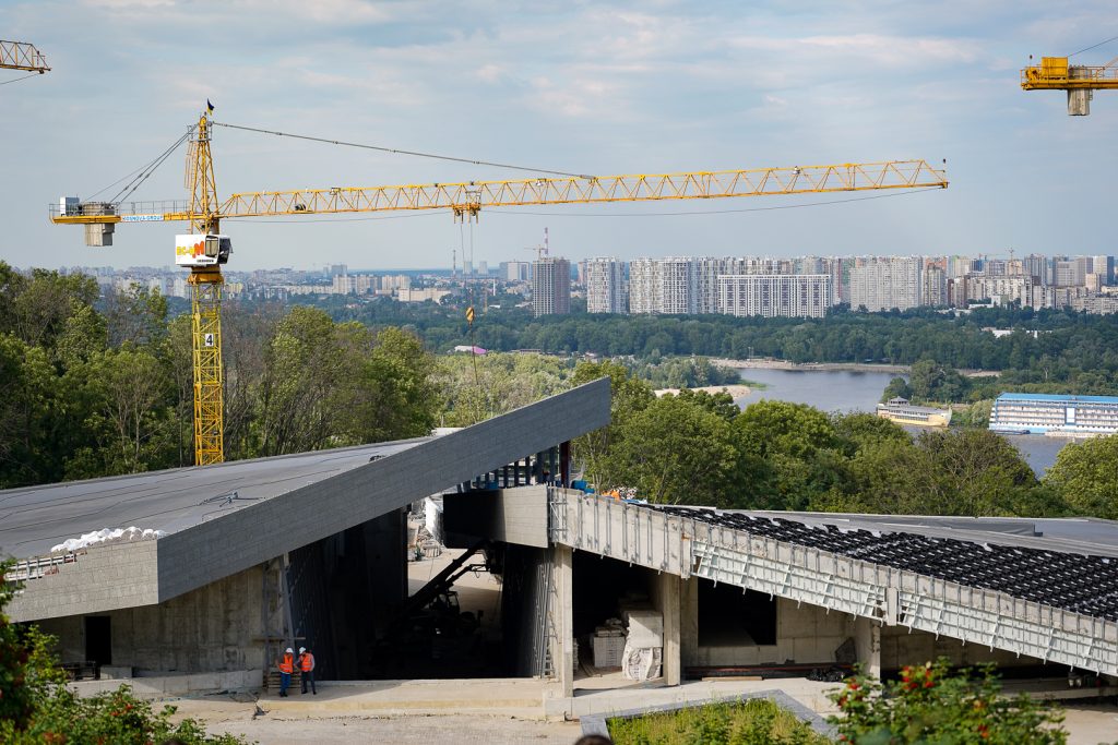 Journalists visited the construction of the second phase of the Holodomor Museum