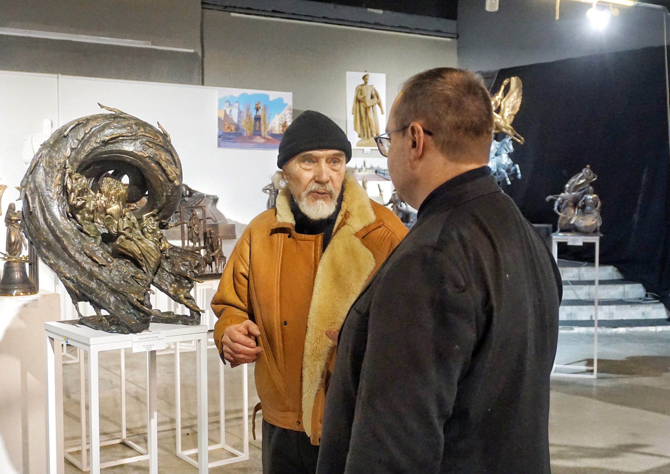 Museum staff recorded an interview with renowned sculptor Anatolii Kushch